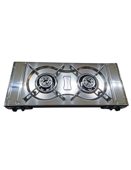 PACK INCASA Réchaud à gaz + Plaque plancha/grill + CADAC 2 Cartouches de gaz - Camping-car