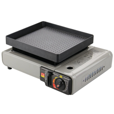 PACK INCASA Réchaud à Gaz Portable + Grill pour réchaud - Camping