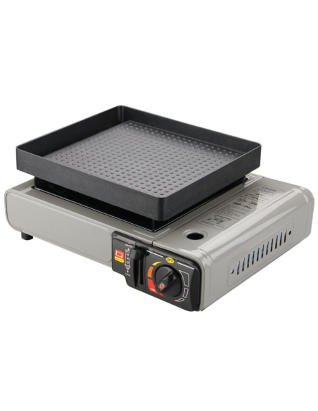 PACK INCASA Réchaud à Gaz Portable + Grill pour réchaud - Camping