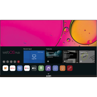 Téléviseur Alden 27″ Smart WebOS camping-car – TV connectée
