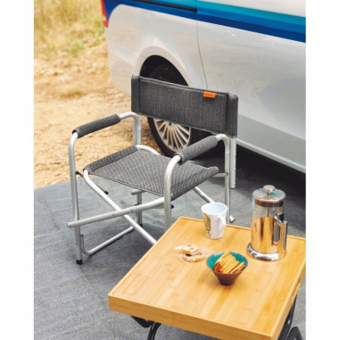 SOPLAIR Table Flex Bamboo 4 lattes pieds rabattables Aluminium