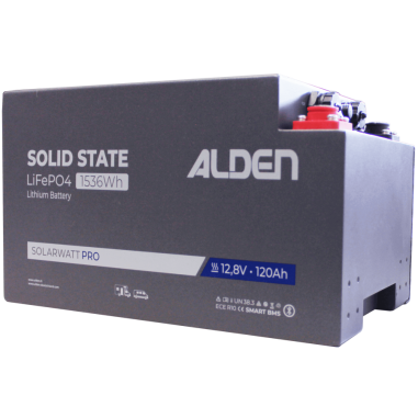 ALDEN Batterie SOLARWATT LiFePO4 PRO 120Ah avec chauffage intégré