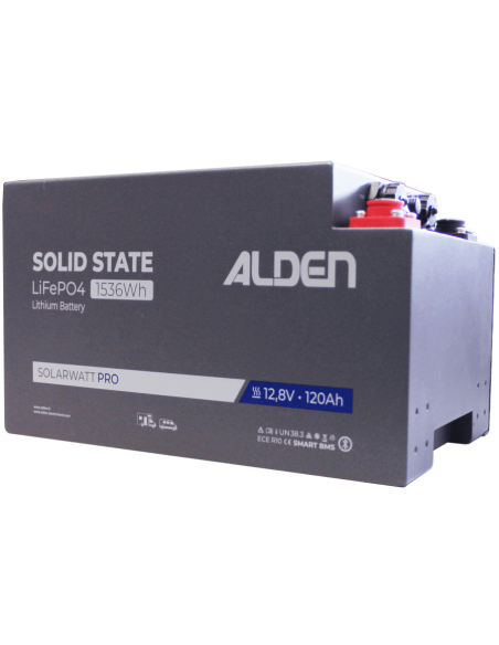 ALDEN Batterie SOLARWATT LiFePO4 PRO 120Ah avec chauffage intégré