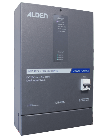 PRO Inverter ALDEN 3000W pur sinus avec chargeur AC-DC et ATS