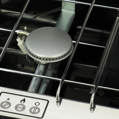 INCASA Réchaud à gaz 2 feux avec grill/toaster - Camping