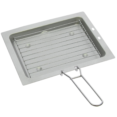 INCASA Réchaud à gaz 2 feux avec grill/toaster - Camping
