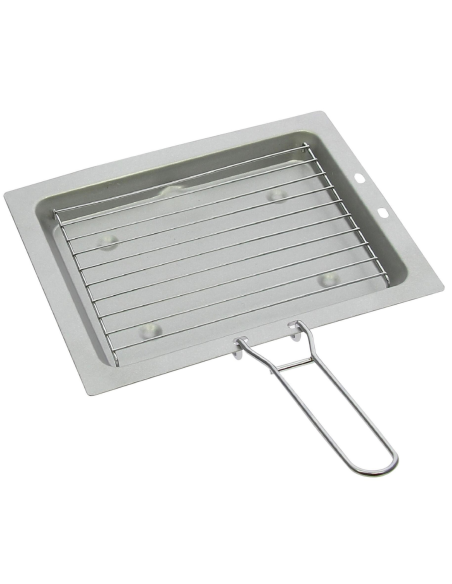 INCASA Réchaud à gaz 2 feux avec grill/toaster - Camping