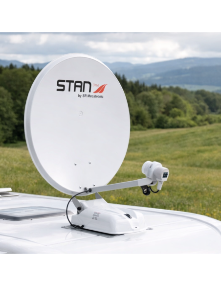 Antenne satellite automatique STANLINE Ø65 bi-satellite 12V
