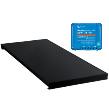 ANTARION Panneau solaire ALL BLACK 130W + VICTRON MPPT 10A