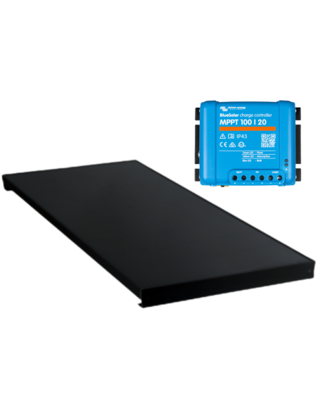 ANTARION Panneau solaire ALL BLACK 220W + VICTRON MPPT 20A