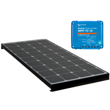ANTARION Panneau solaire BLACK BOOSTER 120W + VICTRON MPPT 10A