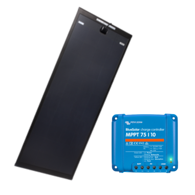 ANTARION Panneau solaire AERO BLACK 140W + VICTRON MPPT 10A