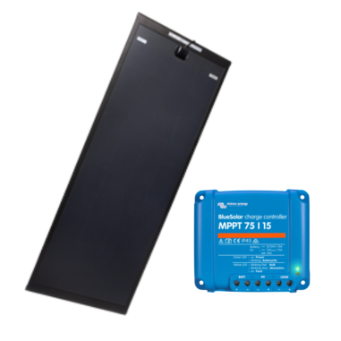 ANTARION Panneau solaire AERO BLACK 170W + VICTRON MPPT 15A