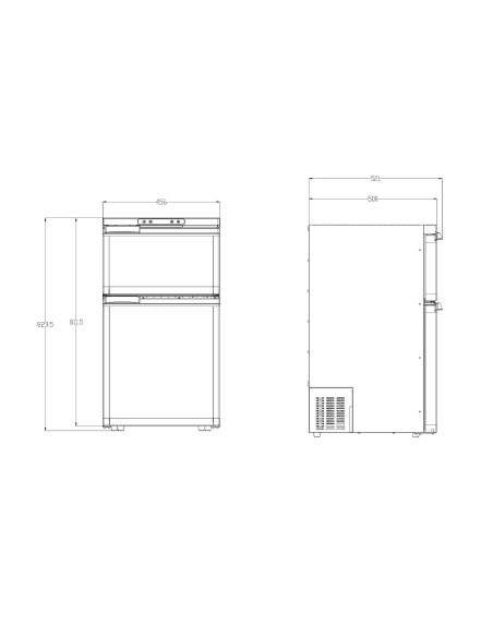 Réfrigérateur à compression BLIZZ-E 12/24V avec freezer Camping-car