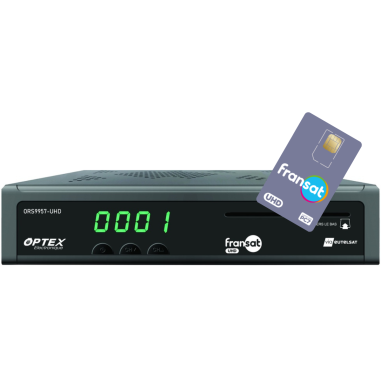 Récepteur Satellite Reconditionné OPTEX Fransat 4K + Carte