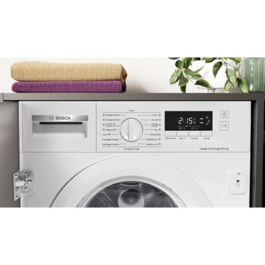 BOSCH Lave-linge séchant Tout-intégrable WKD28260FR