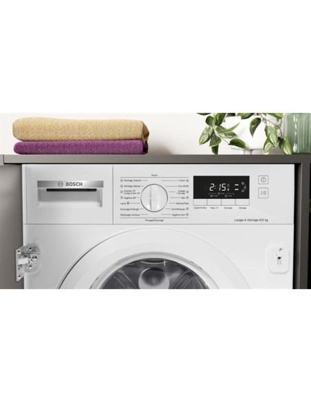 BOSCH Lave-linge séchant Tout-intégrable WKD28260FR