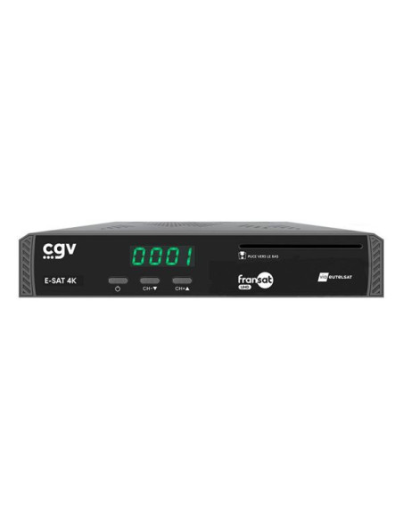 Récepteur satellite UHD FRANSAT 4K avec Carte incluse
