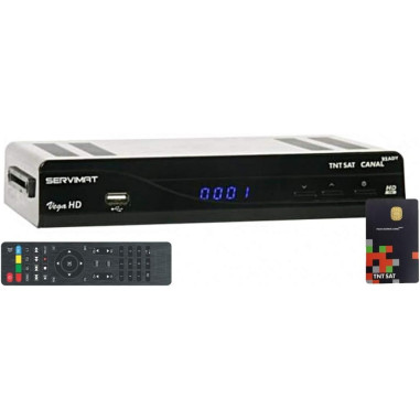 Décodeur satellite VEGA HD TNTSAT USB HDMI 12V Camping Car