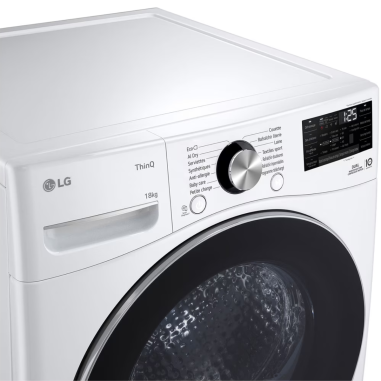 PACK LG Lave-linge Hublot 20kg + Sèche-linge Pompe à Chaleur 18kg