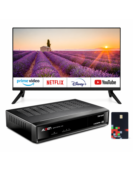 TV 22" Smart TV Android TV Camping-car + Décodeur TNTSAT