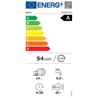 BOSCH Lave-vaisselle Tout-intégrable SBD6ECX21E