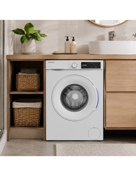 DAEWOO Lave-linge Hublot 8kg 1400trs/min 15 programmes