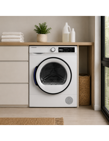 DAEWOO Sèche-linge Pompe à Chaleur 8kg 15 programmes