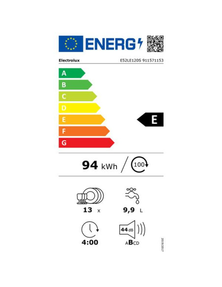 ELECTROLUX Lave-vaisselle Tout-intégrable E52LE120S