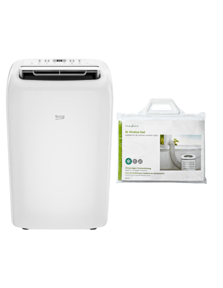 PACK BEKO Climatiseur mobile + Joint de Fenêtre pour climatiseurs