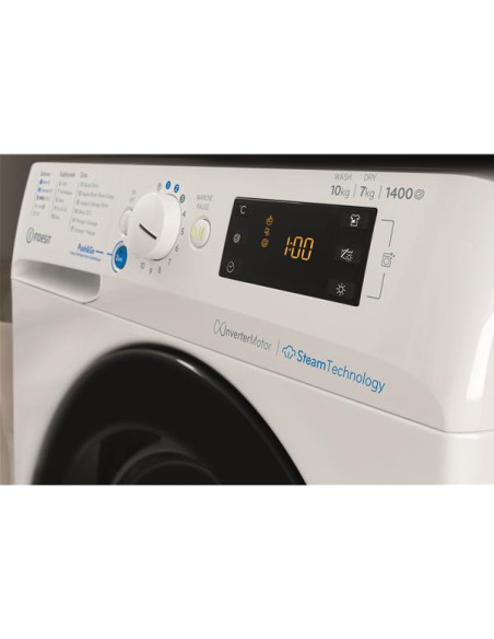 INDESIT Lave-linge séchant BDE107448WKVFR