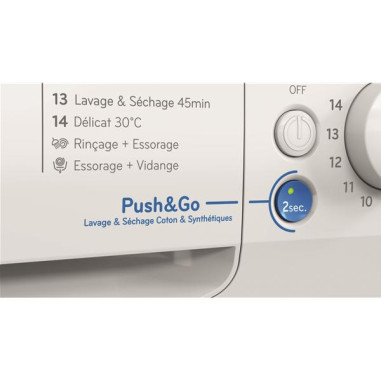INDESIT Lave-linge séchant BDE107448WKVFR