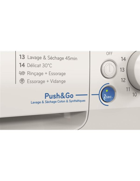 INDESIT Lave-linge séchant BDE107448WKVFR