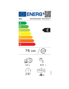BEKO Lave-vaisselle BDFN26540WP 2