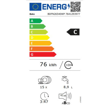 BEKO Lave-vaisselle BDFN26540WP