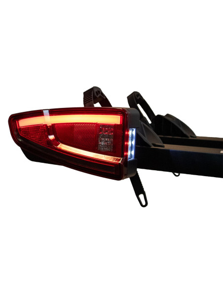 Pack SPINDER Porte-vélos plateforme 2 vélos + Bâche pour porte-vélo pour 2-3 vélos + Panneau de signalisation réfléchissant