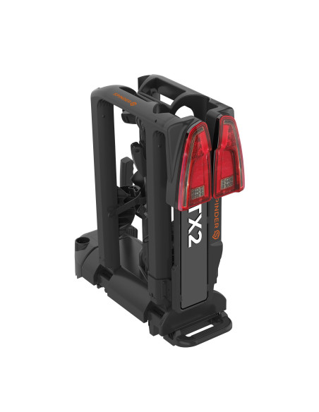 Pack SPINDER Porte-vélos plateforme 2 vélos + Bâche pour porte-vélo pour 2-3 vélos + Panneau de signalisation réfléchissant