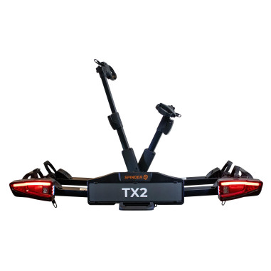 SPINDER  Porte-vélos platefor + Bâche pour porte-vélo Pour 4 vélos + Panneau de signalisation réfléchissant