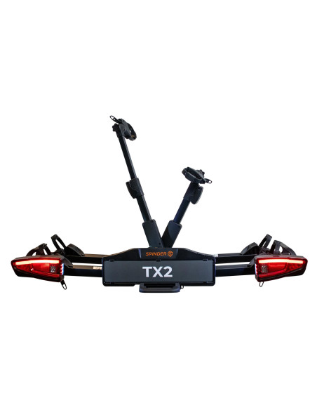 SPINDER  Porte-vélos platefor + Bâche pour porte-vélo Pour 4 vélos + Panneau de signalisation réfléchissant