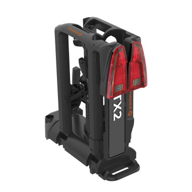 SPINDER  Porte-vélos platefor + Bâche pour porte-vélo Pour 4 vélos + Panneau de signalisation réfléchissant