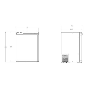 PACK EZA Réfrigérateur à compression 65L + Encadrement