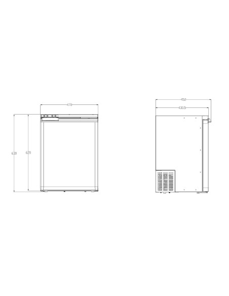 PACK EZA Réfrigérateur à compression 65L + Encadrement