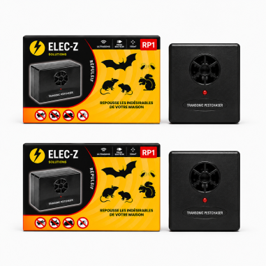 LOT 2 x RP1 Répulsif Ultrason Efficace Anti Chauve-souris