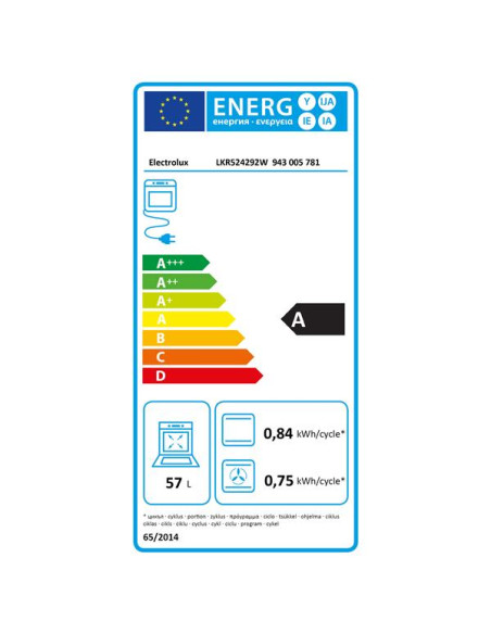 Cuisinière vitrocéramique LKR524292W