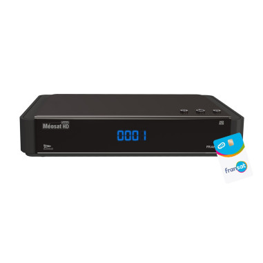 ASTON MEOSAT Récepteur satellite HD Fransat Connect + Carte Fransat à vie 