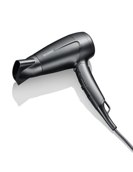 SÈCHE CHEVEUX DE VOYAGE  NOIR  1600 W  POIGNEE PLIABLE  AVEC DIFFUSEUR