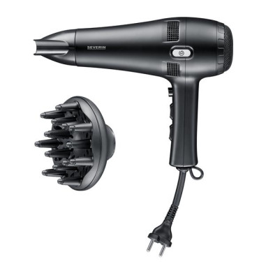 SÈCHE CHEVEUX  NOIR  2100 W  CORDON RETRACTABLE  DIFFUSEUR DE VOLUME