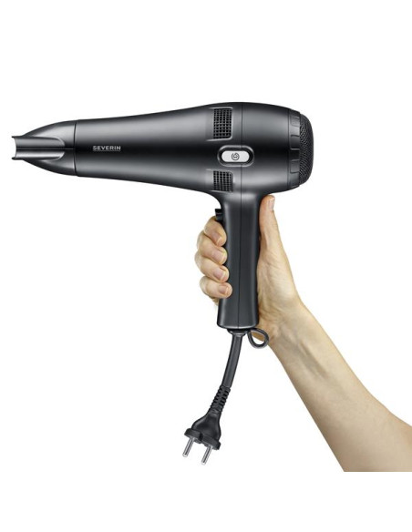 SÈCHE CHEVEUX  NOIR  2100 W  CORDON RETRACTABLE  DIFFUSEUR DE VOLUME