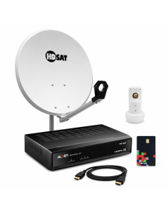 Pack parabole 60 cm + Décodeur TNTSAT ASTRA + LNB | HDSAT
