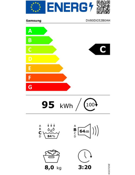PACK SAMSUNG Lave-linge 8kg + Sèche-linge Pompe à Chaleur 8kg